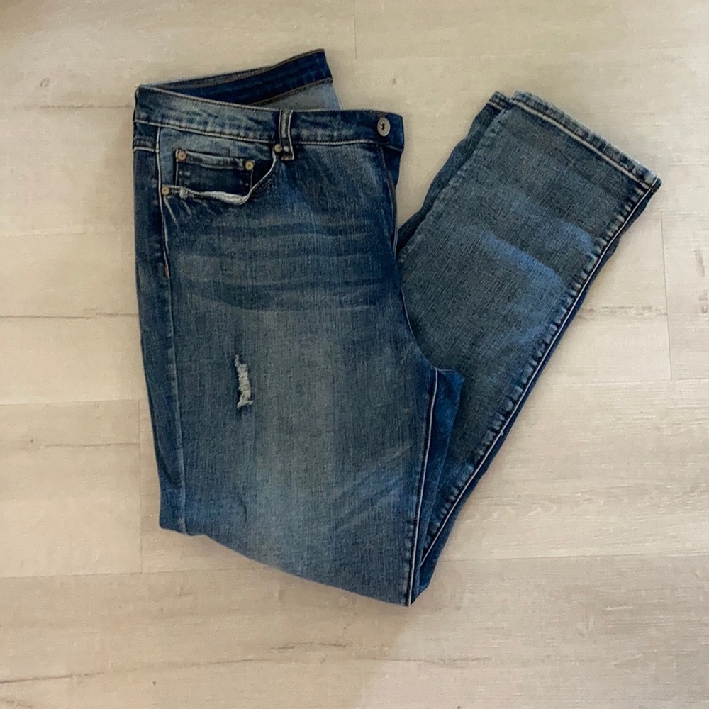 Tribal Jeans - High Rise Distressed Boyfriend Fit